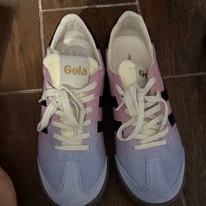 Gola Women's Pastel Pink and Blue Sneakers